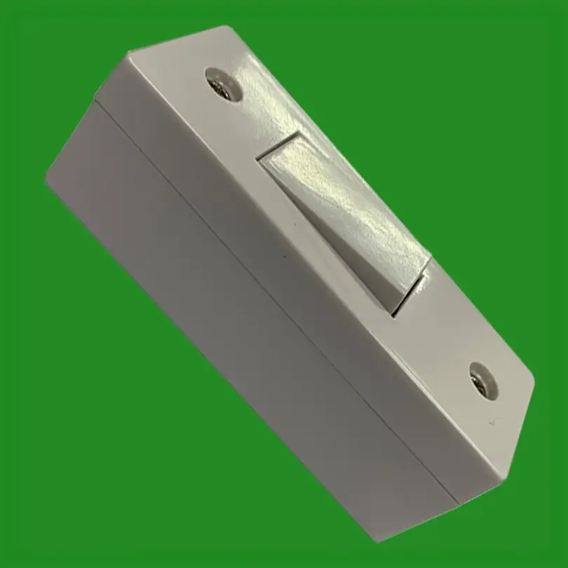 4x 1 Gang 2 Way White Architrave Light Switch and Pattress Box, 10 Amp, 220-250V