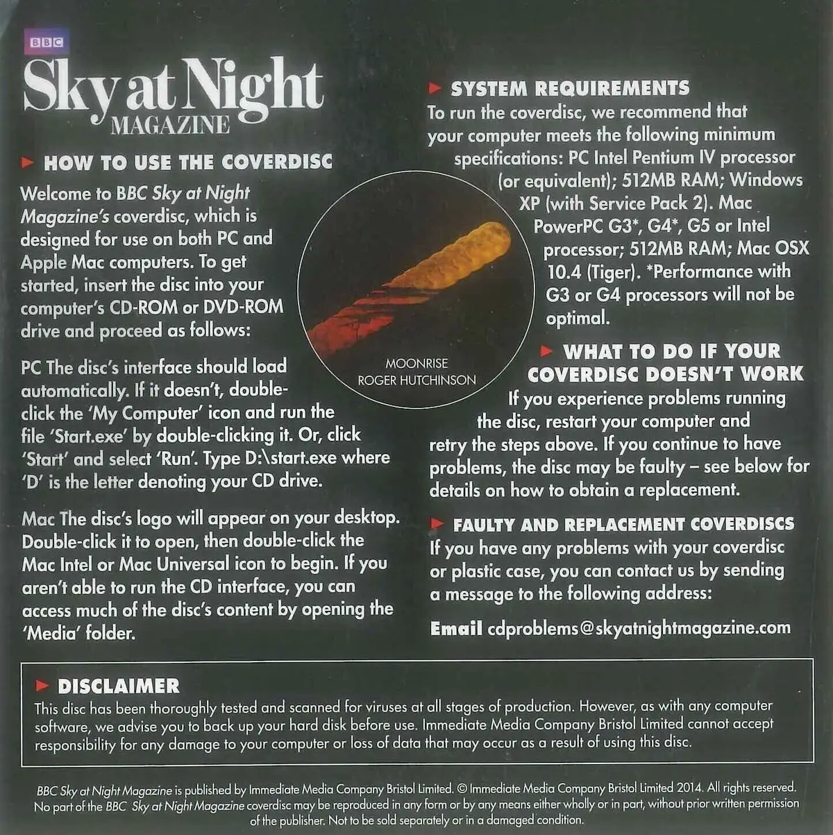 BBC Sky at Night CD-ROM, Descent into Saturn, #112 September 2014, Windows, Mac - image 2 | Free standard UK delivery included | Discount Quality Products