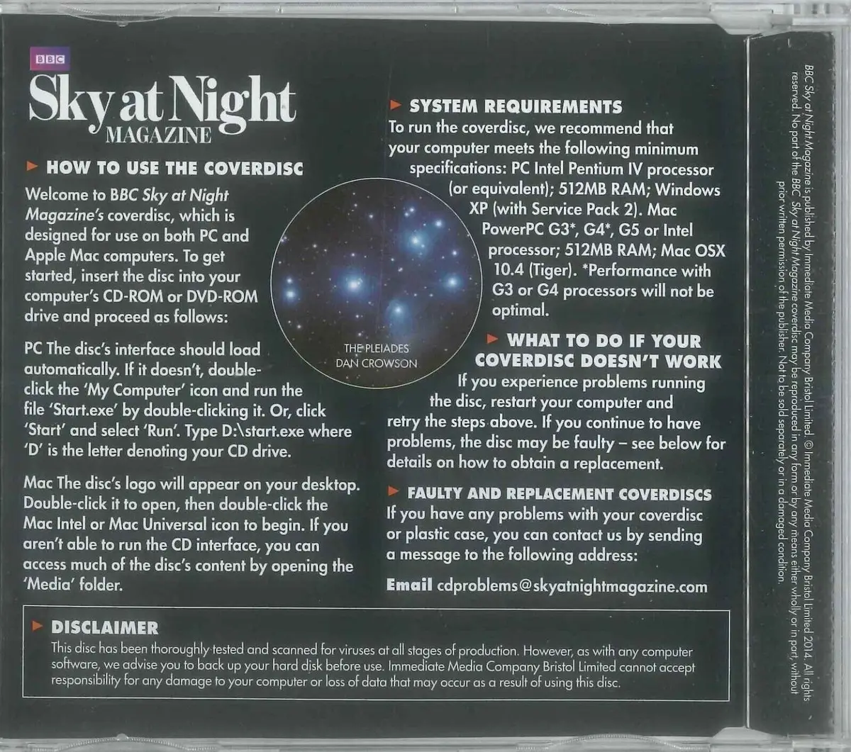 BBC Sky at Night CD-ROM, Enthralling Eclipses, #107 April 2014, Windows, Mac - image 2 | Free standard UK delivery included | Discount Quality Products
