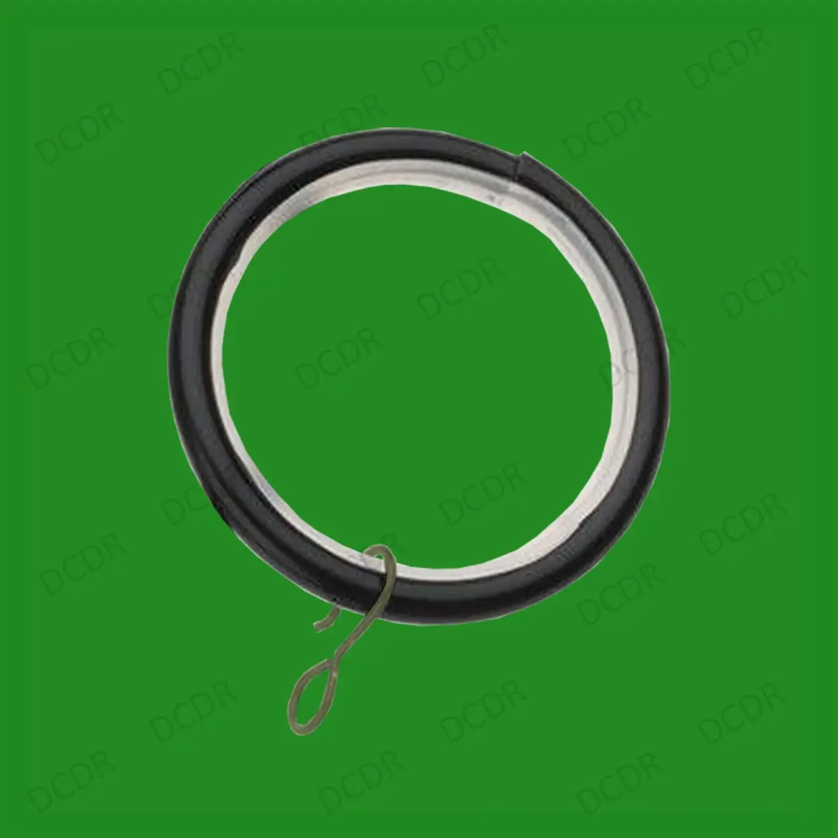 20x 32mm Black Metal Silent Glide Curtain Rail Rod Pole Rings with Eyelet