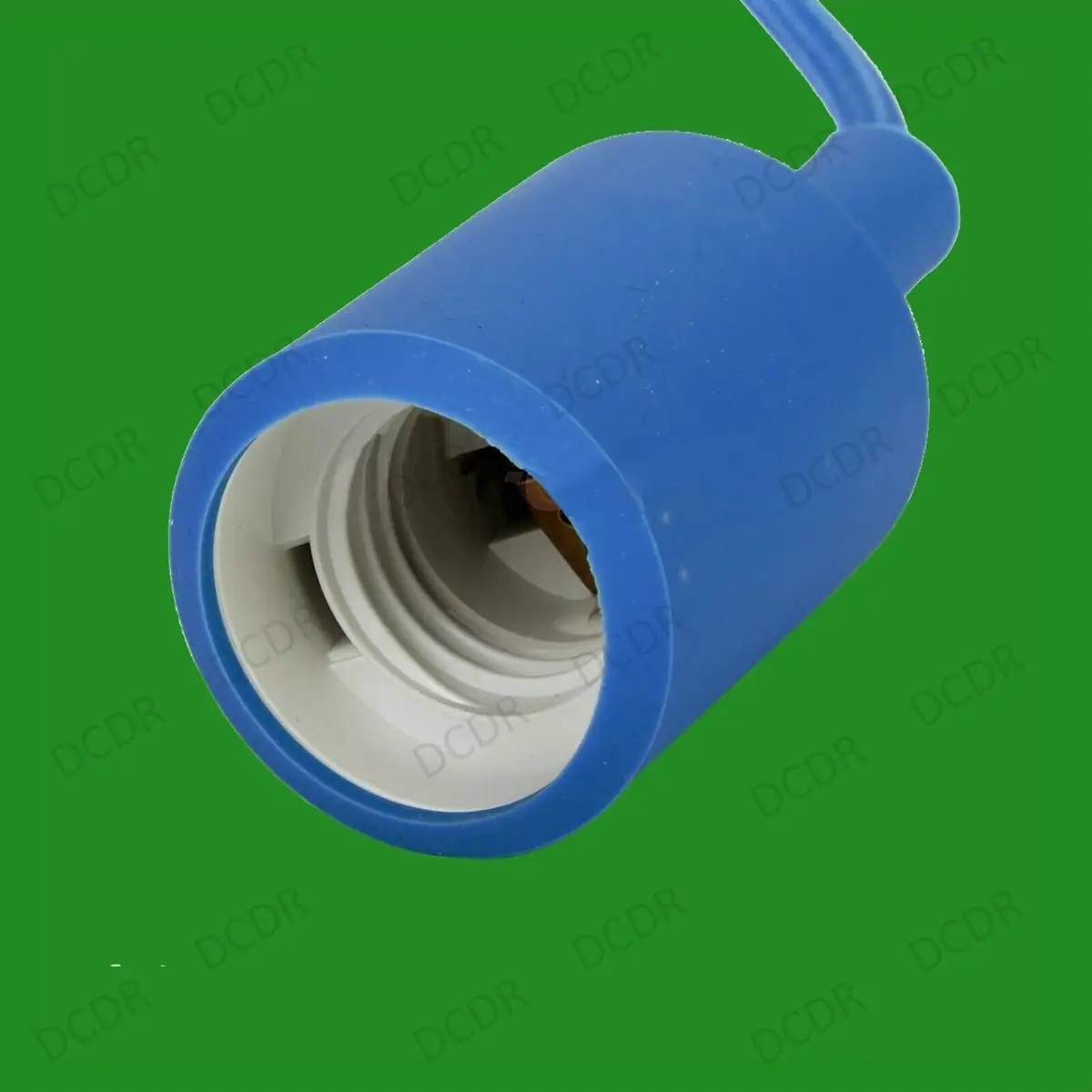 4x Blue Silicone Coated ES E27 Rose Pendant Ceiling Light Bulb Holder Fitting - image 3 | Free standard UK delivery included | Discount Quality Products