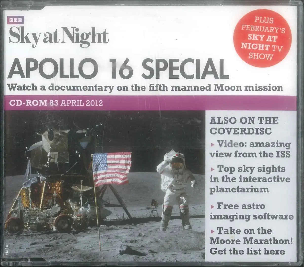 BBC Sky at Night CD-ROM, Apollo 16 Special, #83 April 2012, Windows, Mac