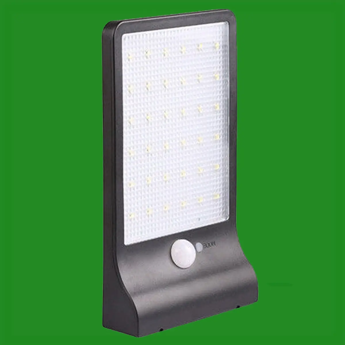 2x 36 LED 2.5W Black Solar Power PIR Motion Sensor IP44 Garden, Security Light - image 3 | Free standard UK delivery included | Discount Quality Products
