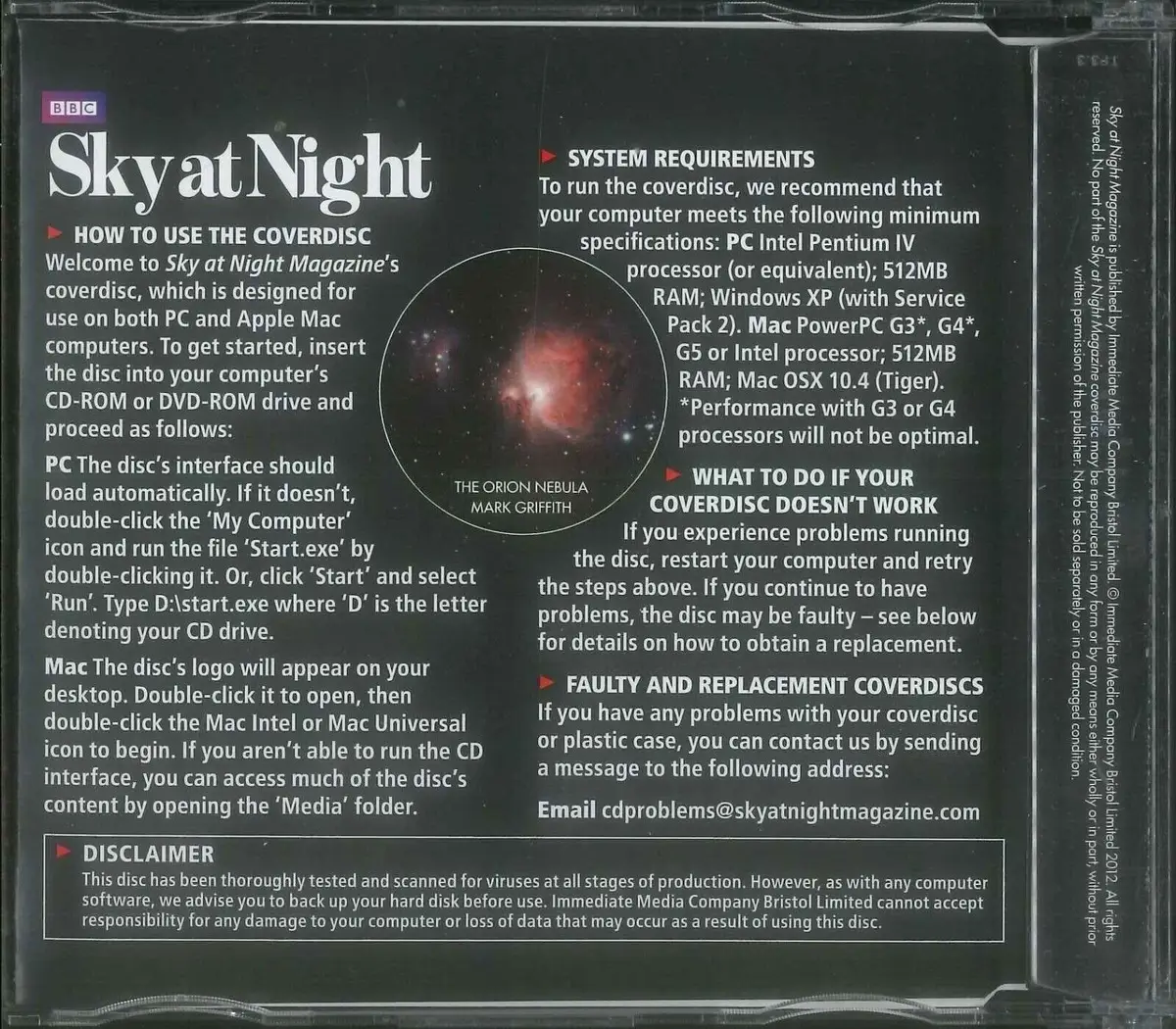 BBC Sky at Night CD-ROM, The Last Goodnight, #94 March 2013, Windows, Mac - image 2 | Free standard UK delivery included | Discount Quality Products