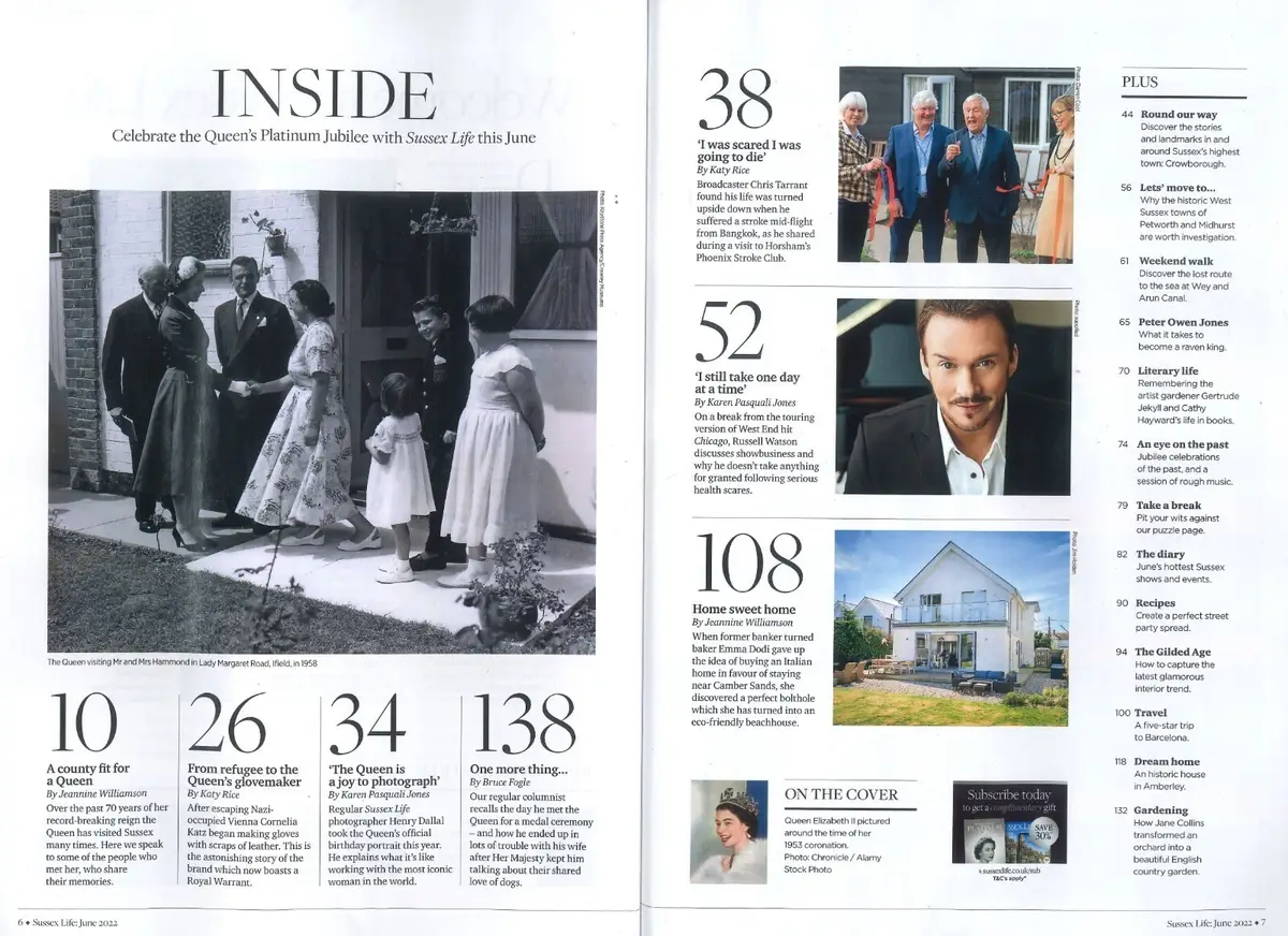 Sussex Life Magazine Queen Elizabeth II Platinum Jubilee 70 Years, Royalty, 6.22 - image 2 | Free standard UK delivery included | Discount Quality Products