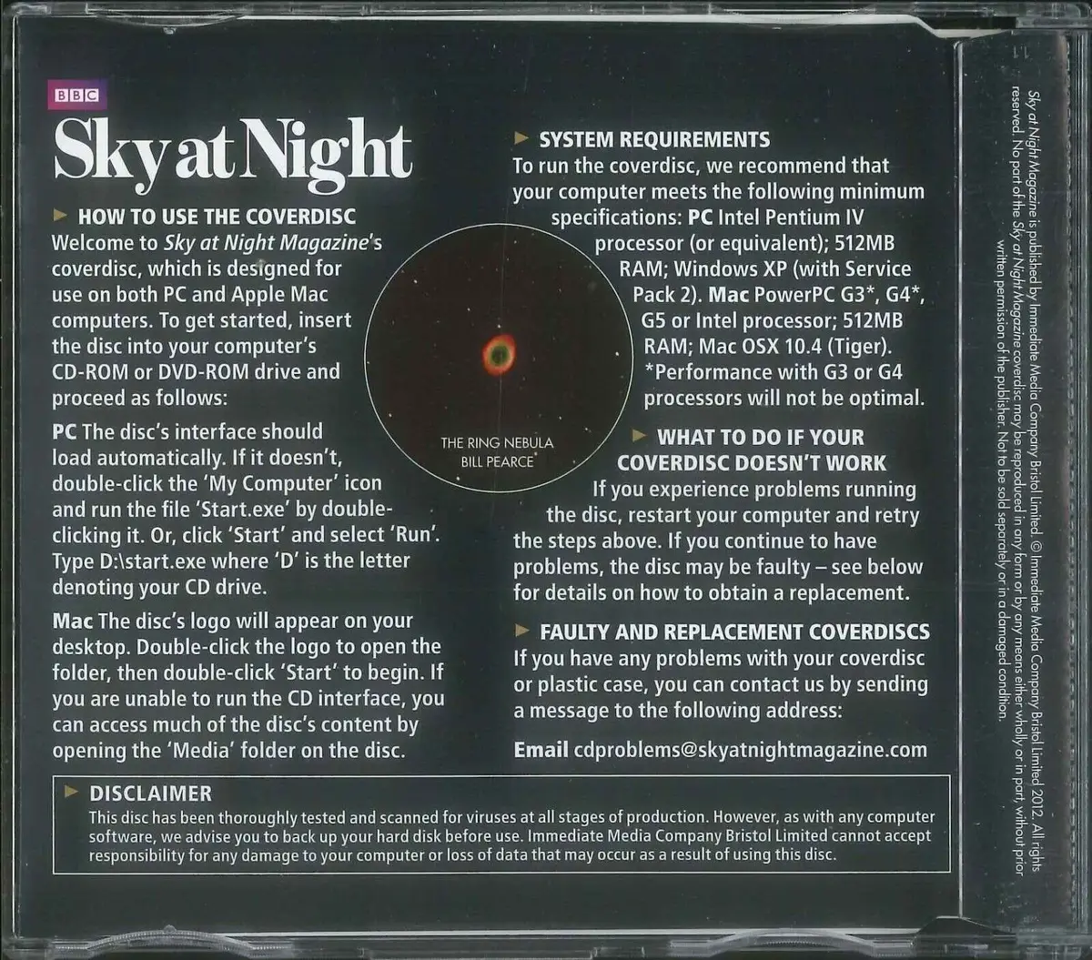 BBC Sky at Night CD-ROM, ESO's 50th Birthday, #89 October 2012, Windows, Mac - image 2 | Free standard UK delivery included | Discount Quality Products