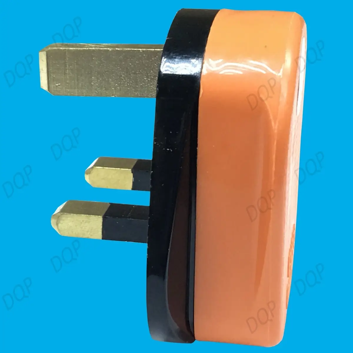 1x 13A Orange High Impact Rubber UK 3 Pin Mains Rewireable Extension Fused Plug - image 5 | Free standard UK delivery included | Discount Quality Products