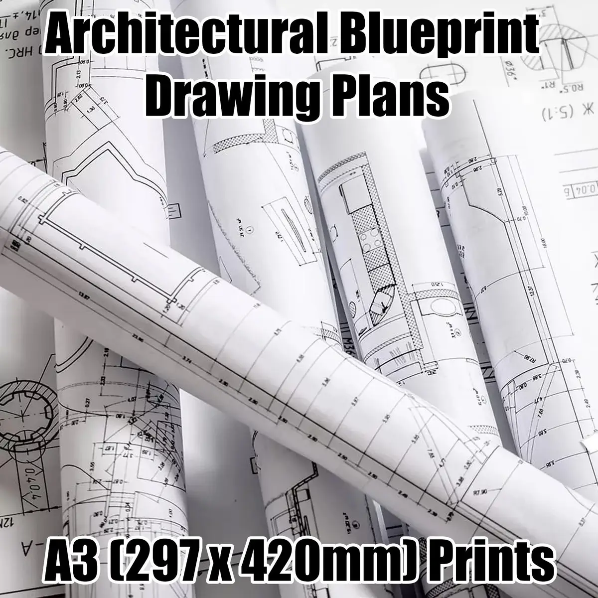 CAD Drafting Services for Architectural Blueprint Drawing Plans, A3 Print & PDF - image 2 | Free standard UK delivery included | Discount Quality Products