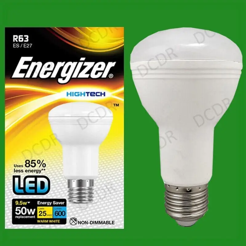 4x 9.5W R63 LED Ultra Low Energy Reflector Spotlight Bulb ES E27 Light Lamp