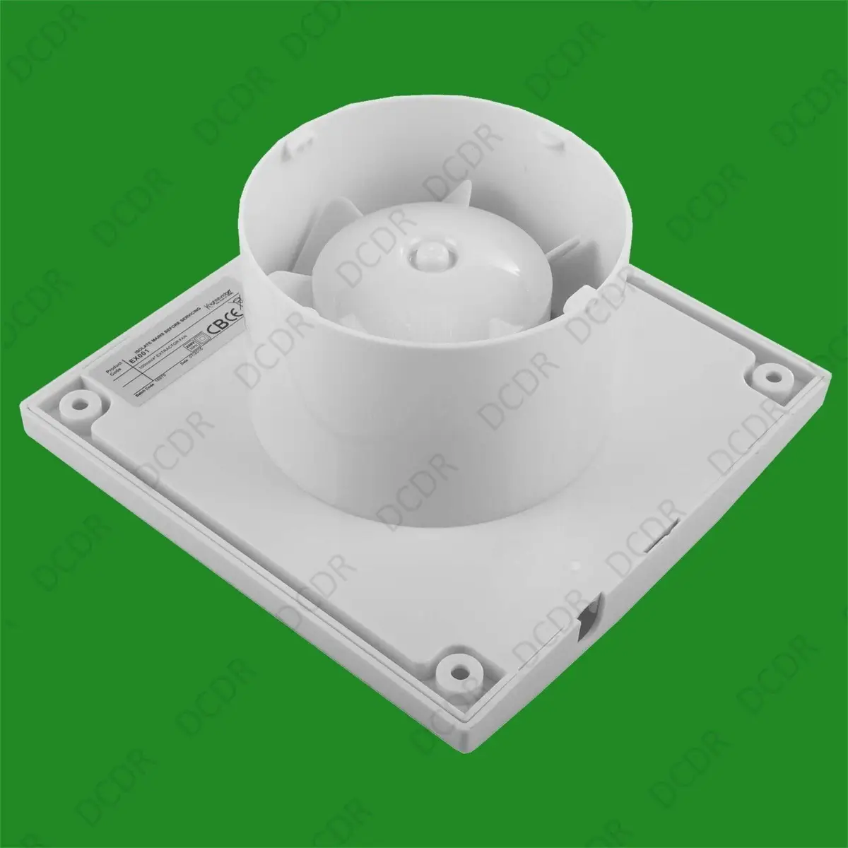 1x White 100mm 4" Bathroom Toilet Extractor Fan Vent With Overrun Timer - image 2 | Free standard UK delivery included | Discount Quality Products