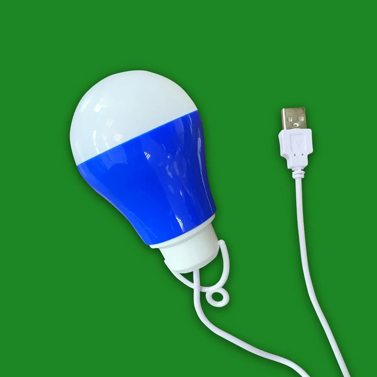 1x 3W LED 5V 3m Cable USB Switch Light Bulb Emergency Lamp Hanger Blue