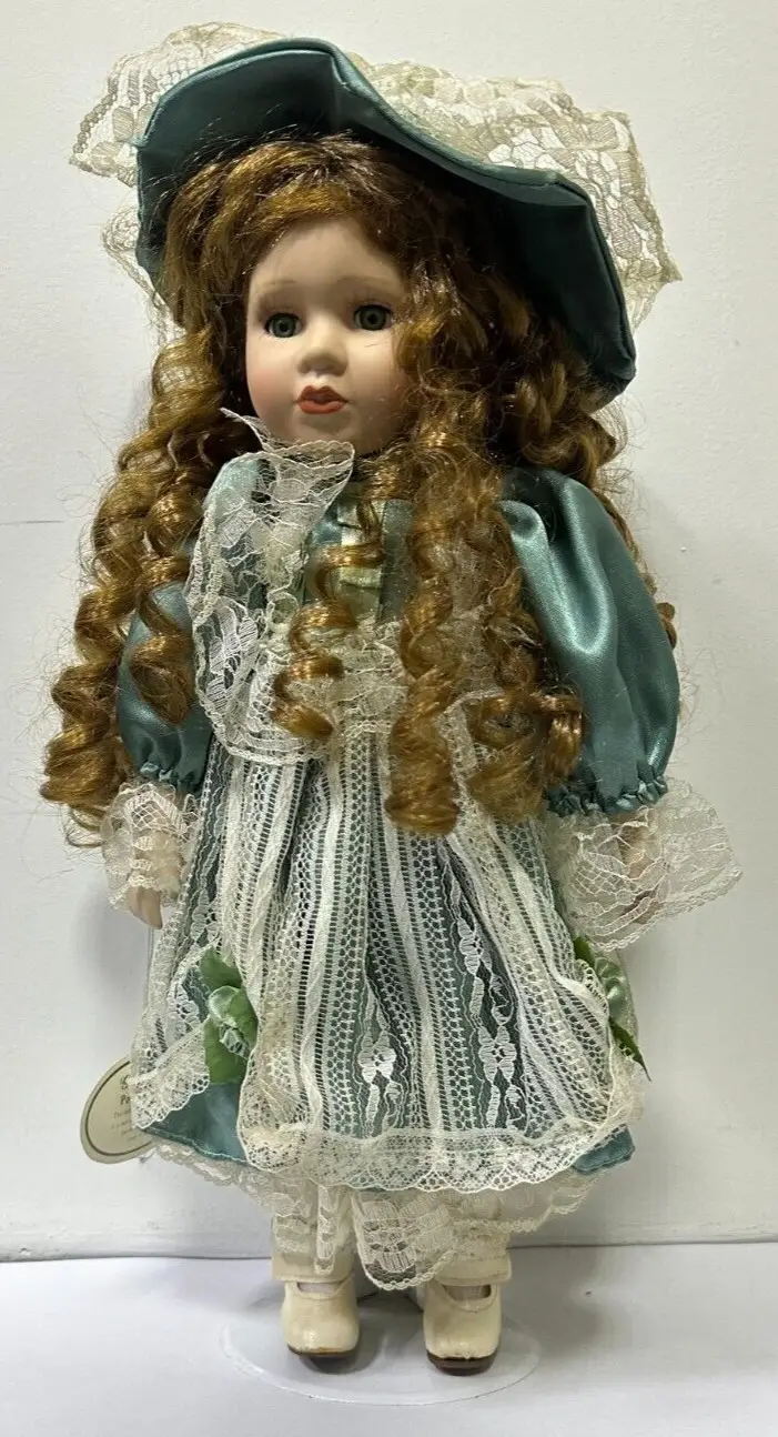 Vintage Leonardo Collectors Porcelain Doll Imogen with Stand 41cm (16") - image 2 | Free standard UK delivery included | Discount Quality Products