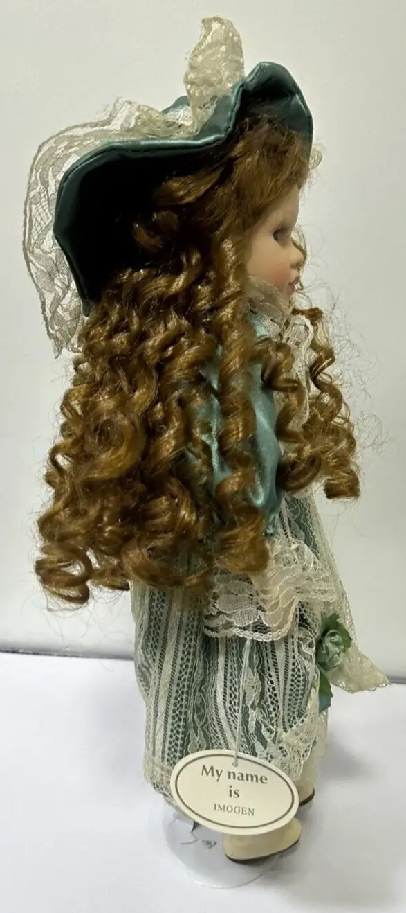 Vintage Leonardo Collectors Porcelain Doll Imogen with Stand 41cm (16") - image 8 | Free standard UK delivery included | Discount Quality Products