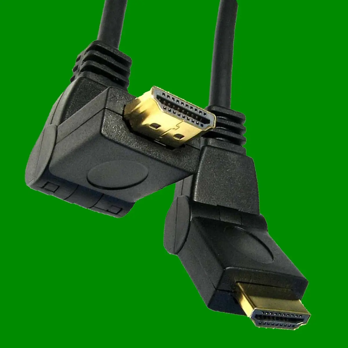 1x Black 3m 180° Swivel Adjustable Angle HDMI Male to Male Cable, TV, Monitor - image 2 | Free standard UK delivery included | Discount Quality Products