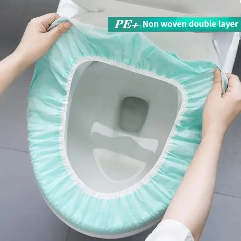 4x Double Layer Thickened Disposable Toilet Seat Cushion Cover For Travel Hotels - image 6 | Free standard UK delivery included | Discount Quality Products