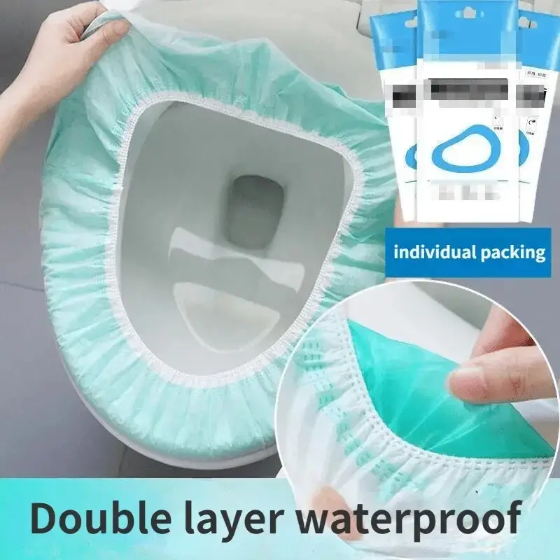 4x Double Layer Thickened Disposable Toilet Seat Cushion Cover For Travel Hotels - image 7 | Free standard UK delivery included | Discount Quality Products