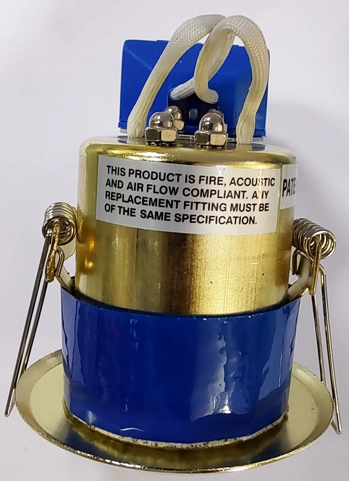 Click Fire Rated Brass Ceiling Spring Clip Downlight GU10 Halogen/LED GU415BR - image 4 | Free standard UK delivery included | Discount Quality Products