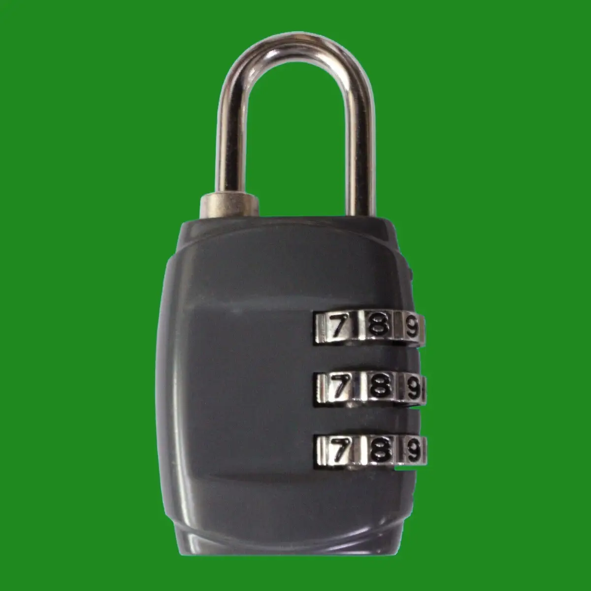 1x Small Dark Grey 3 Digit Combination Padlock Travel Luggage Bag Suitcase Lock