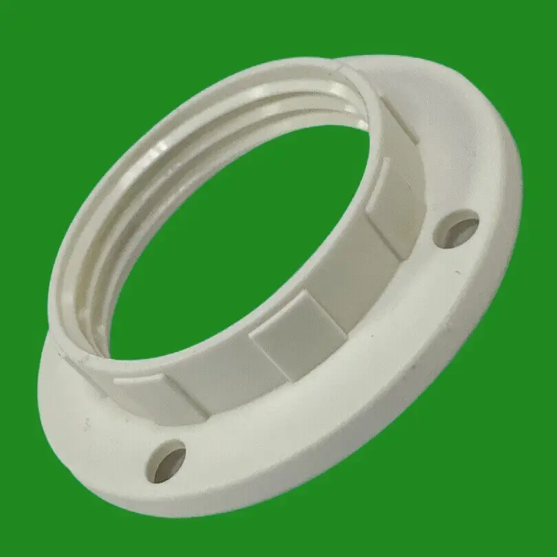 White Lampshade Collar Ring, M28 Thread, Replacement, Light Edison Screw SES E14 - Other | Free standard UK delivery included | Discount Quality Products