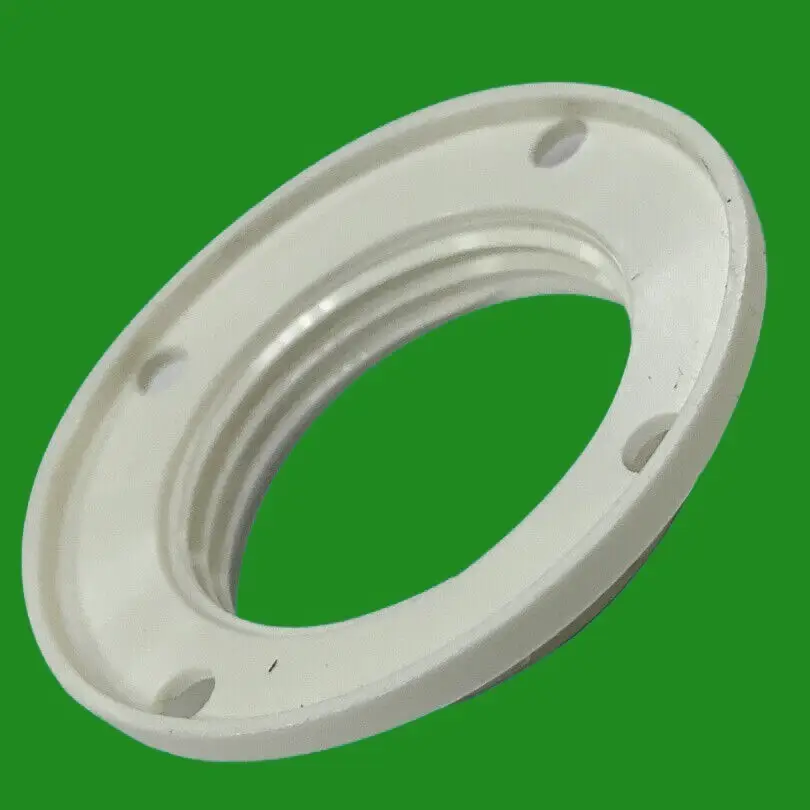 White Lampshade Collar Ring, M28 Thread, Replacement, Light Edison Screw SES E14 - image 2 | Free standard UK delivery included | Discount Quality Products