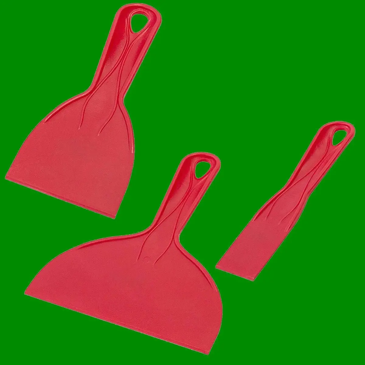 3 Plastic Scrapers (38, 75 & 150mm) Skimming Plaster Wall Filler Putty - image 3 | Free standard UK delivery included | Discount Quality Products