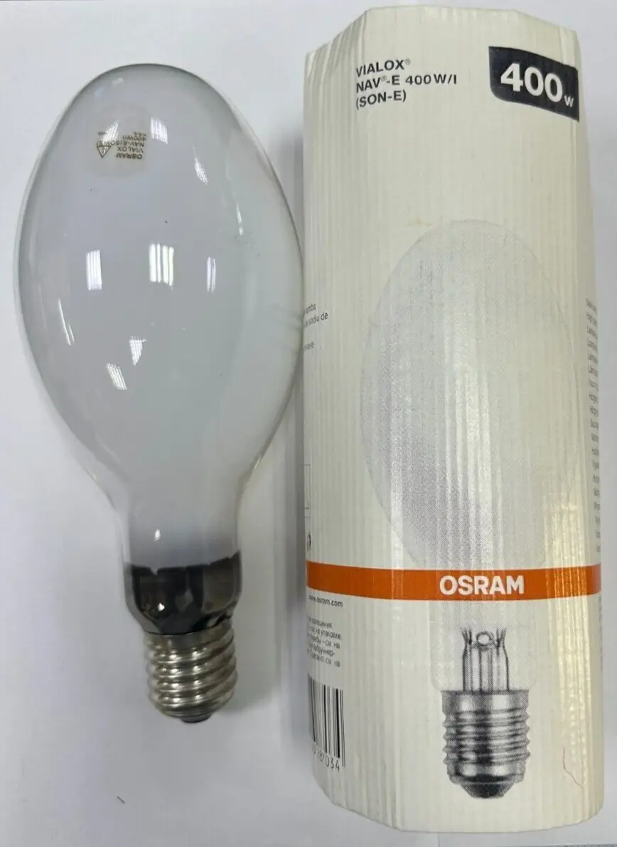 1x 400W OSRAM HPS High Pressure Sodium SON-E Elliptical Light Bulb Lamp GES E40