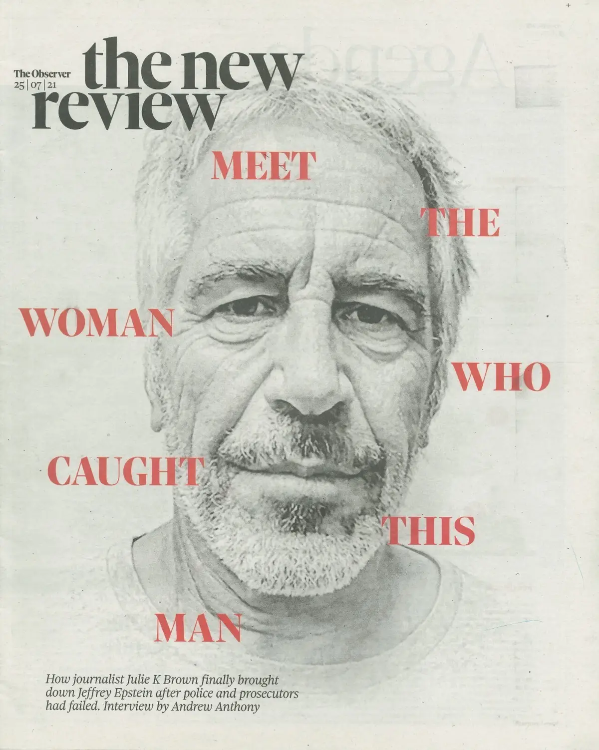 Observer The New Review Newspaper Supplement, Epstein, David Thewlis, 25.7.21