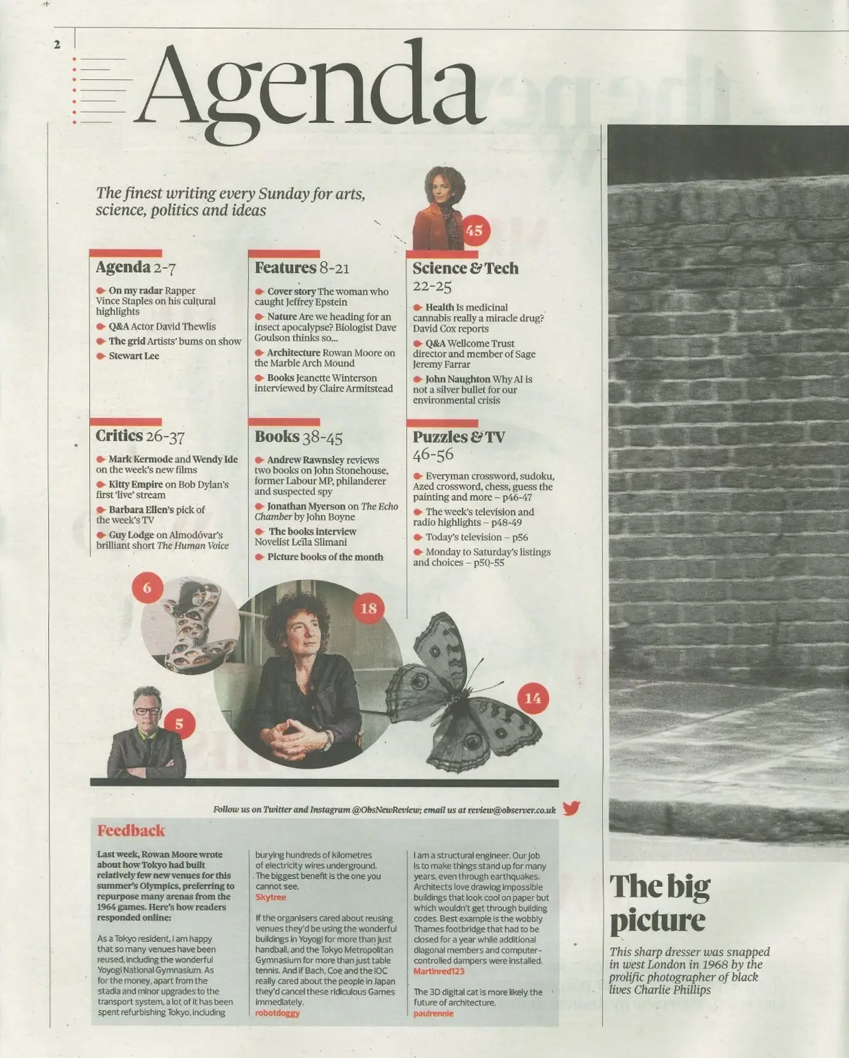 Observer The New Review Newspaper Supplement, Epstein, David Thewlis, 25.7.21 - image 2 | Free standard UK delivery included | Discount Quality Products