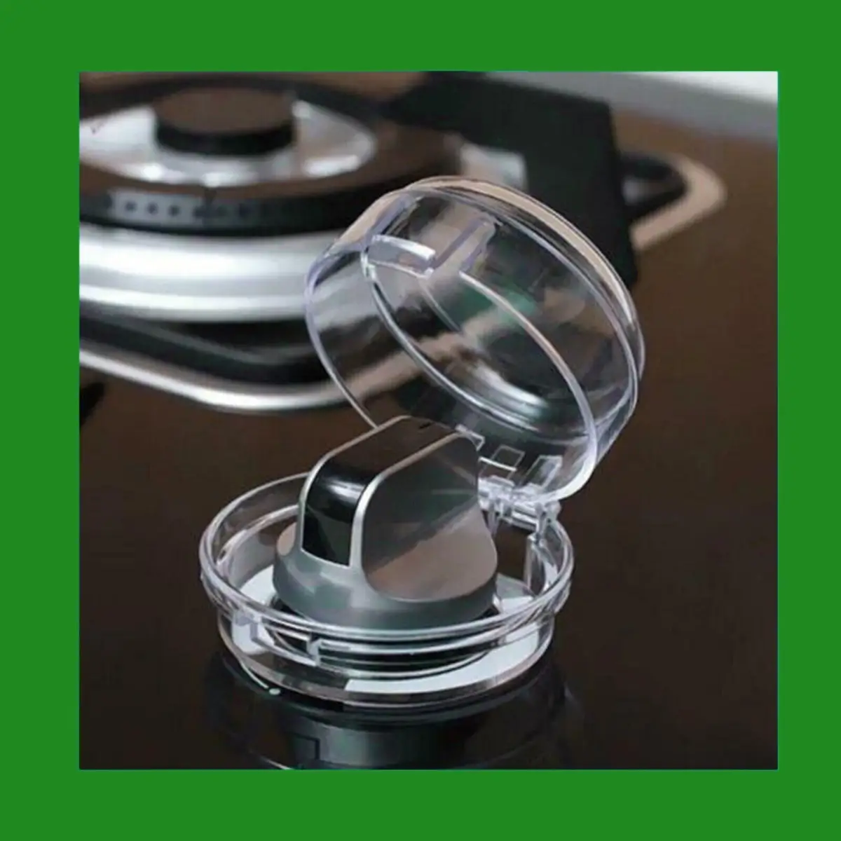 4x Clear Cooker Knob Cover, Child Safe, Baby, Home Safety, Household Product.