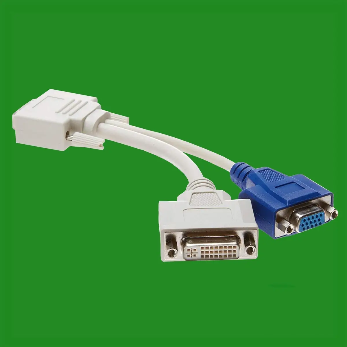 DVI-I To DVI-D + VGA-F HD15 Y Splitter Cable TV, Monitor, Computer Adapter - image 2 | Free standard UK delivery included | Discount Quality Products
