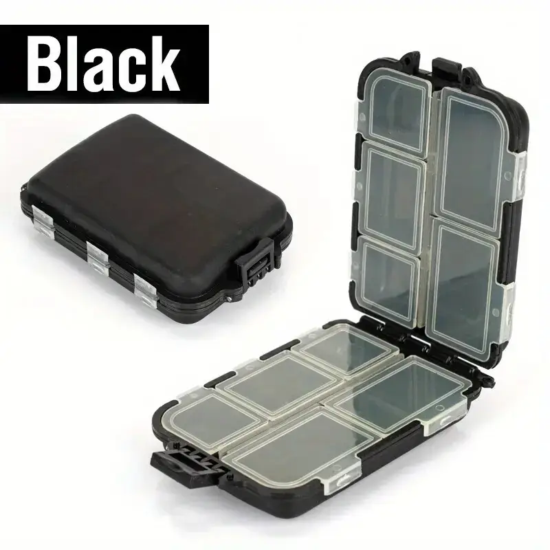 Multiple Compartment Lure Hook Portable Storage Case, Fishing Tool Organizer Box