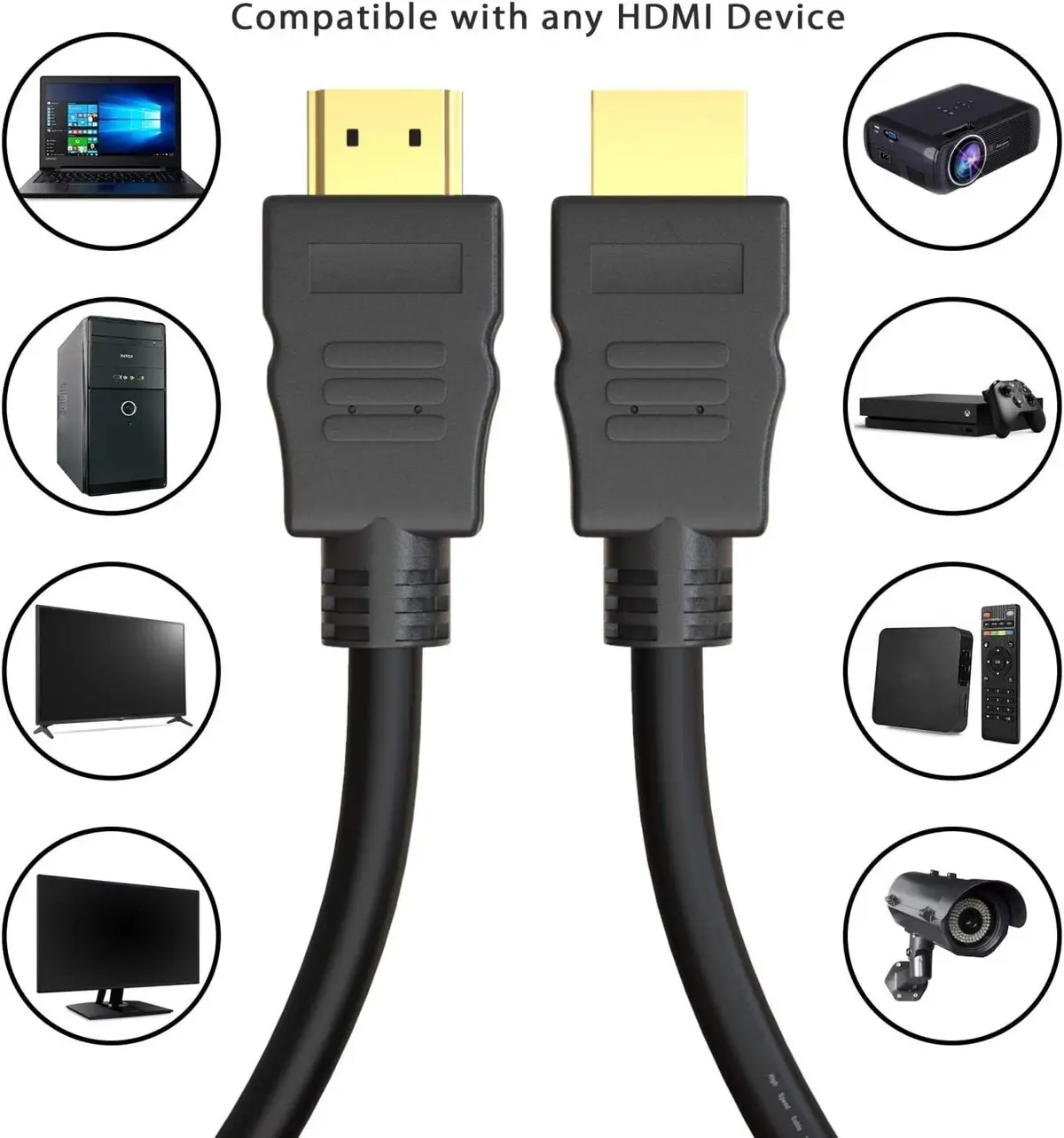 15m HDMI 1.4 1080p, TV, PC, Xbox, PS4 CCTV SKY 26AWG Gold Plated, 3D DVD Bluray - image 3 | Free standard UK delivery included | Discount Quality Products