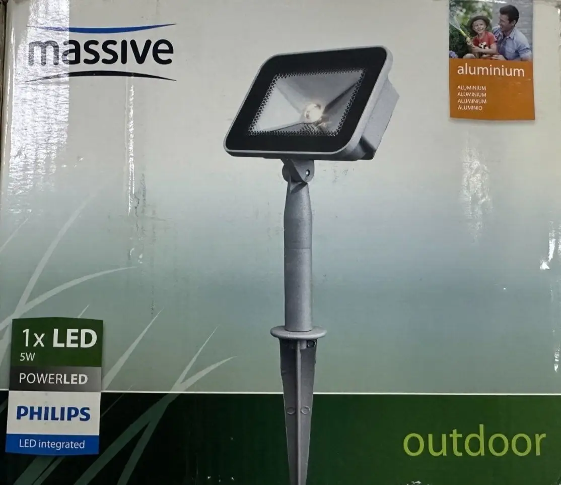 5W Philips LED IP44 Outdoor Spotlight Adjustable Light Ground Spike Light Home