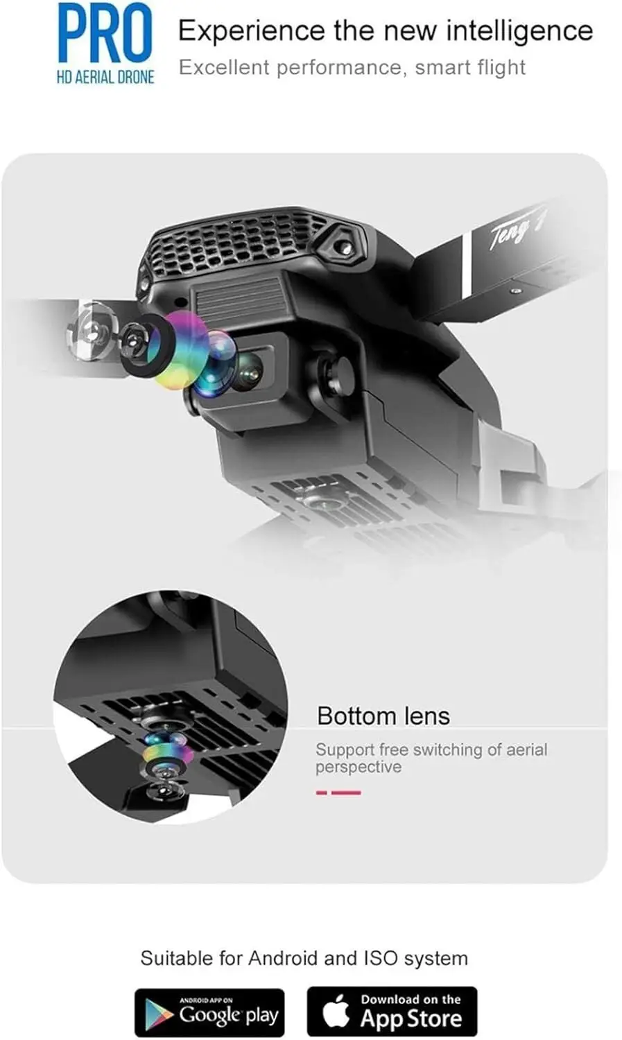 Mini Foldable Drone E88 Pro, HD 1080p Camera, Wifi FPV Quadcopter RC, 360 ° turn - image 5 | Free standard UK delivery included | Discount Quality Products