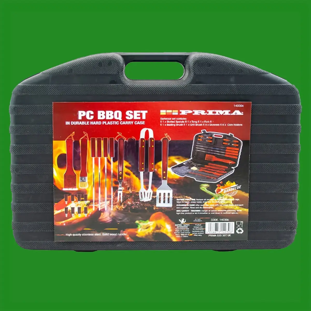17 Piece BBQ Grill Tool Set & Hard Storage Case Barbecue Utensil Stainless Steel - image 2 | Free standard UK delivery included | Discount Quality Products