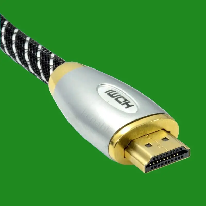 2x 1 Metre HDMI to HDMI Braided 4k 2k High Speed HDMI TV Cable Metal Ends Lead - image 3 | Free standard UK delivery included | Discount Quality Products