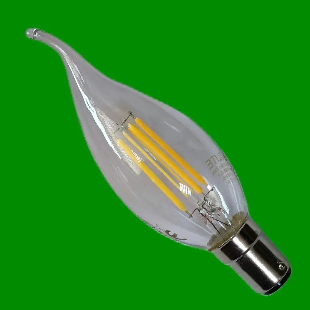 3W PROLITE Clear Funky Flicker Candle Flame Tip LED Light Bulb SBC B15 Lamp 240V - image 2 | Free standard UK delivery included | Discount Quality Products