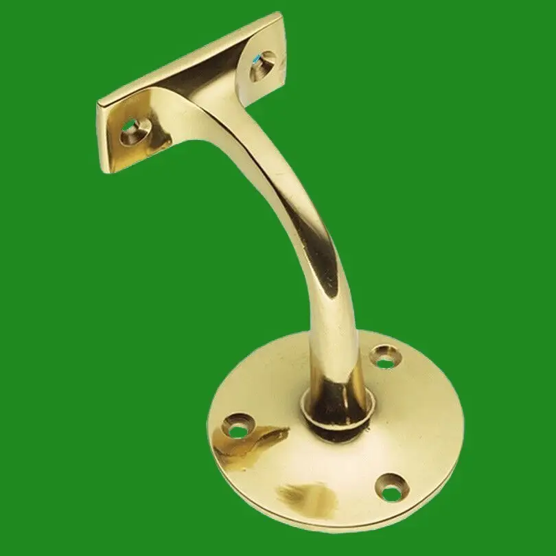 1x Solid Brass Railing Holder Handrail Bracket Bannister Balcony Stairs Rail - image 2 | Free standard UK delivery included | Discount Quality Products