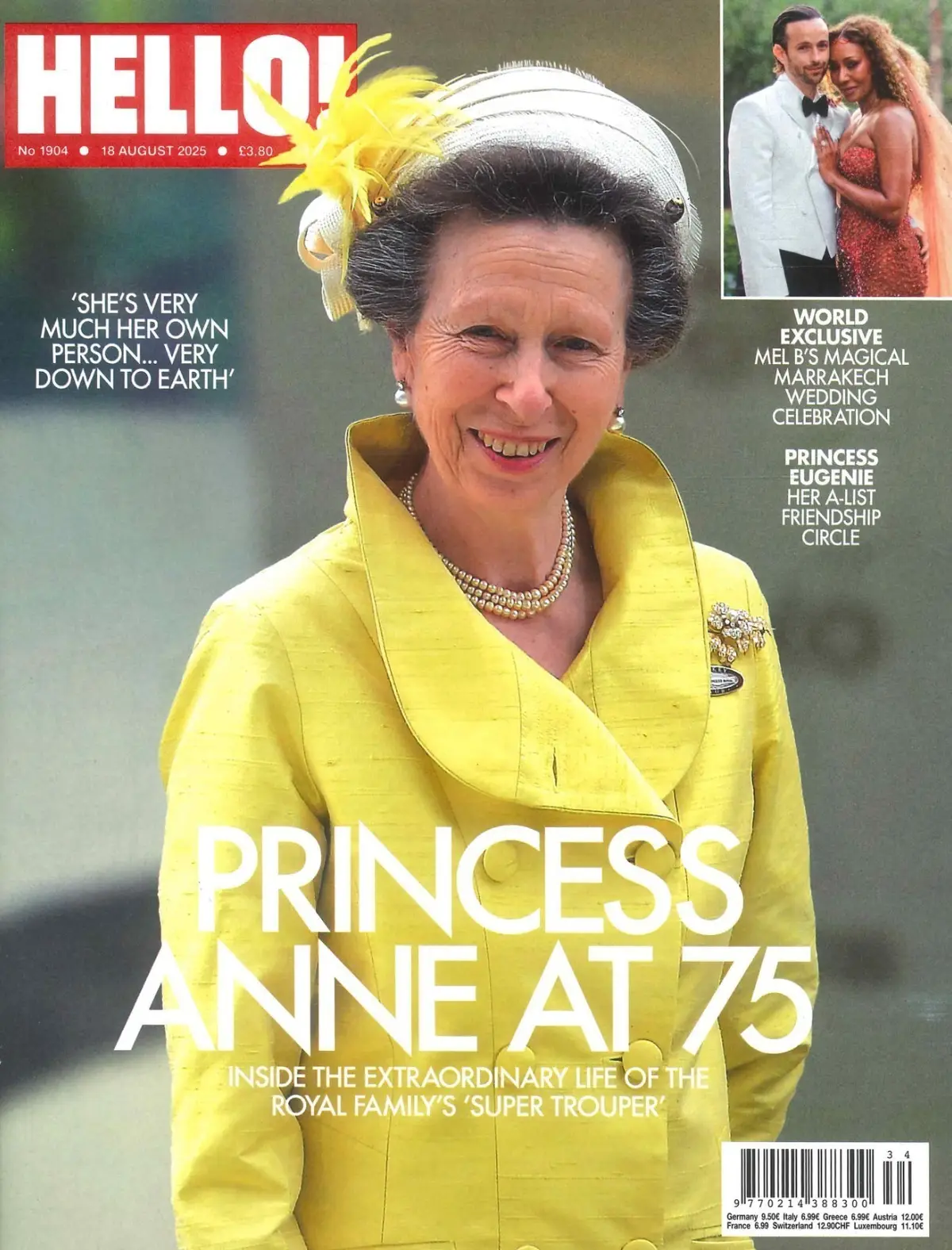 HELLO! Magazine: Princess Anne's 75th Birthday, Mel B, Kylie Jenner, 18.8.25