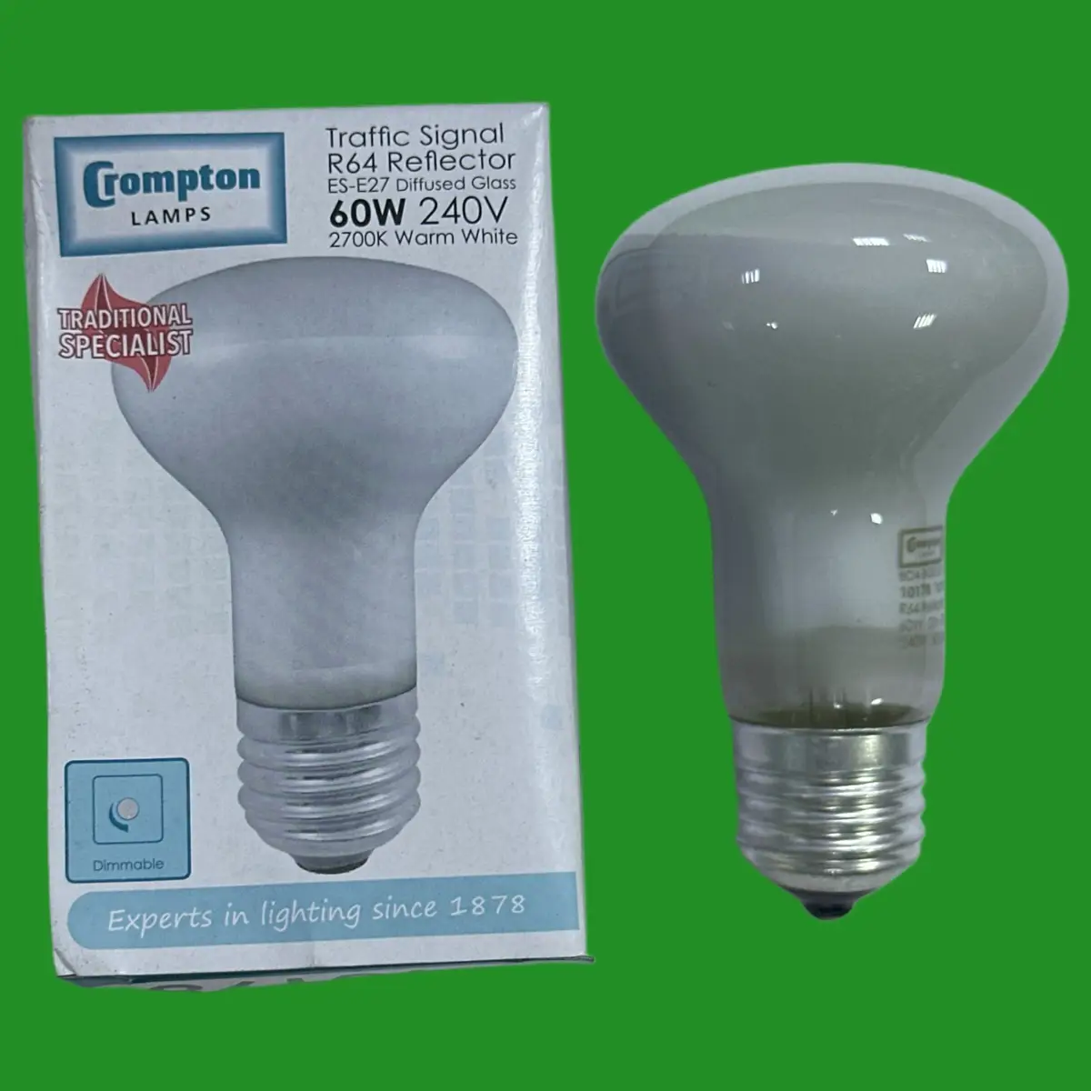 2x 60W Crompton R63 R64 E27 Dimmable Pearl Reflector Spot Light Bulb Lava Lamp