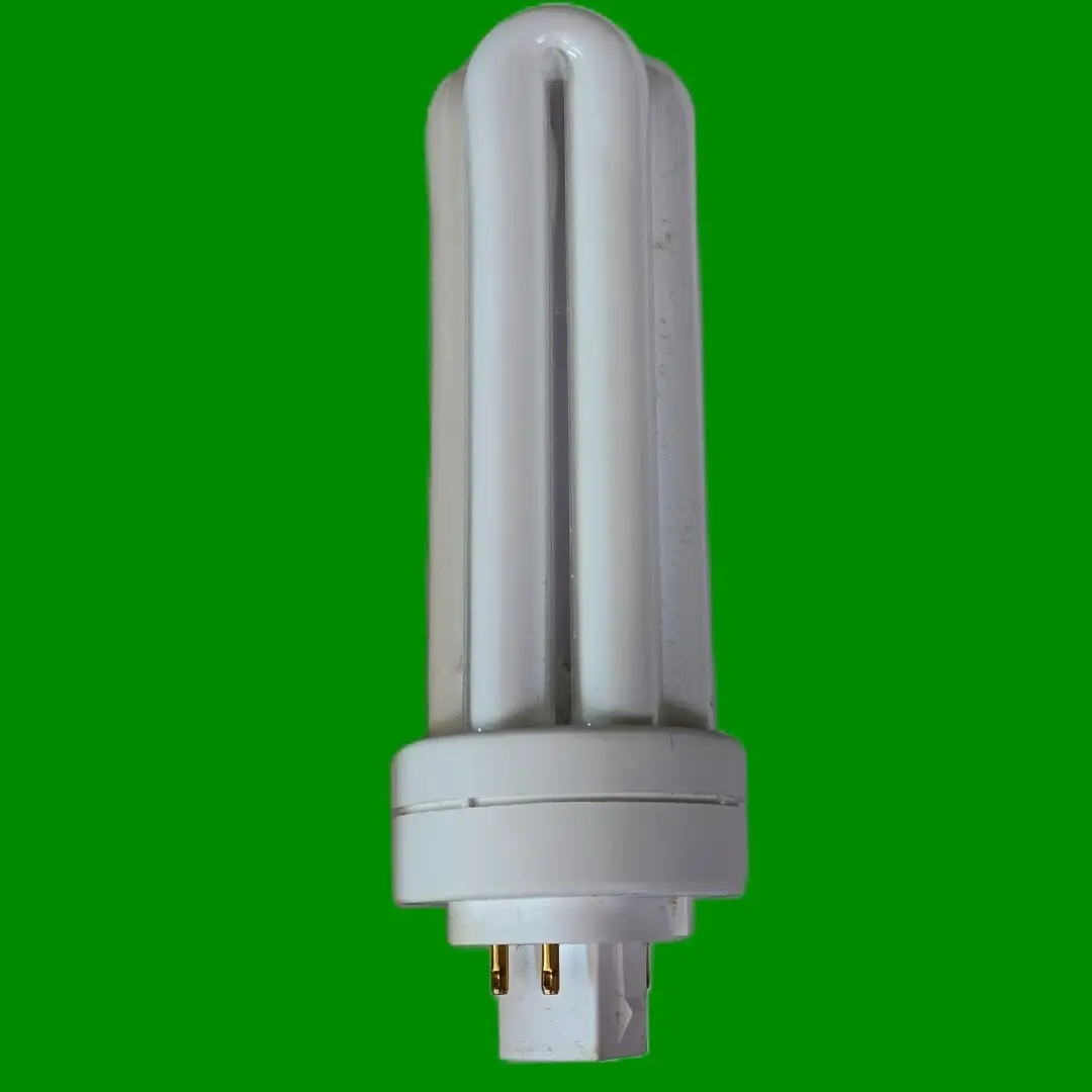 1x 32W GE Low Energy GX24Q-3 4 pin 2700K CFL Lamp Warm White 827 Light Bulb - image 2 | Free standard UK delivery included | Discount Quality Products