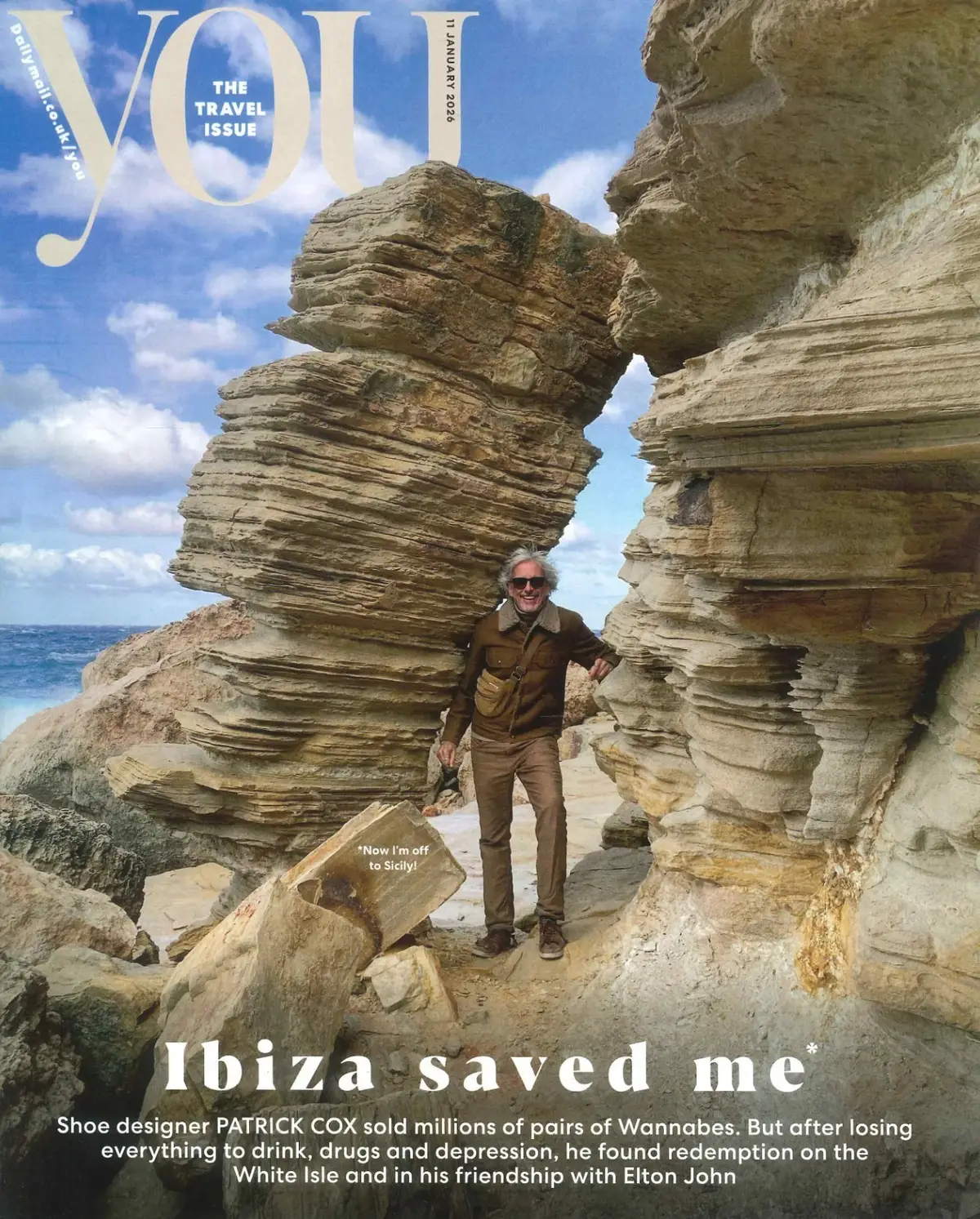 You Magazine: Patrick Cox in Ibiza, Pearl Lowe, Tom Parker Bowles, 11.1.26