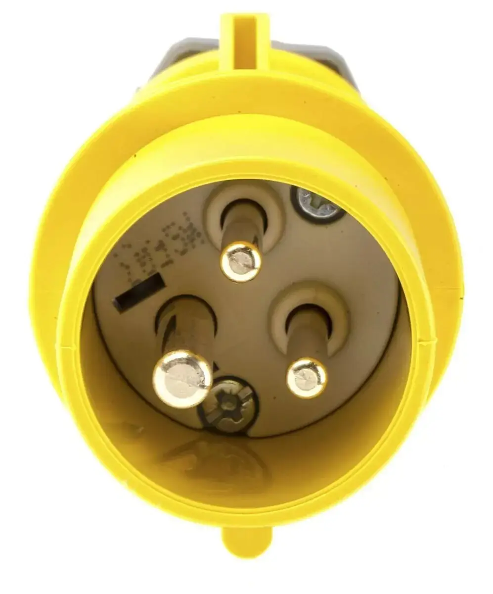 16A 110V MENNEKES AM-TOP IP44 Yellow Cable Mount 3P 2P+E Industrial Power Plug - image 3 | Free standard UK delivery included | Discount Quality Products
