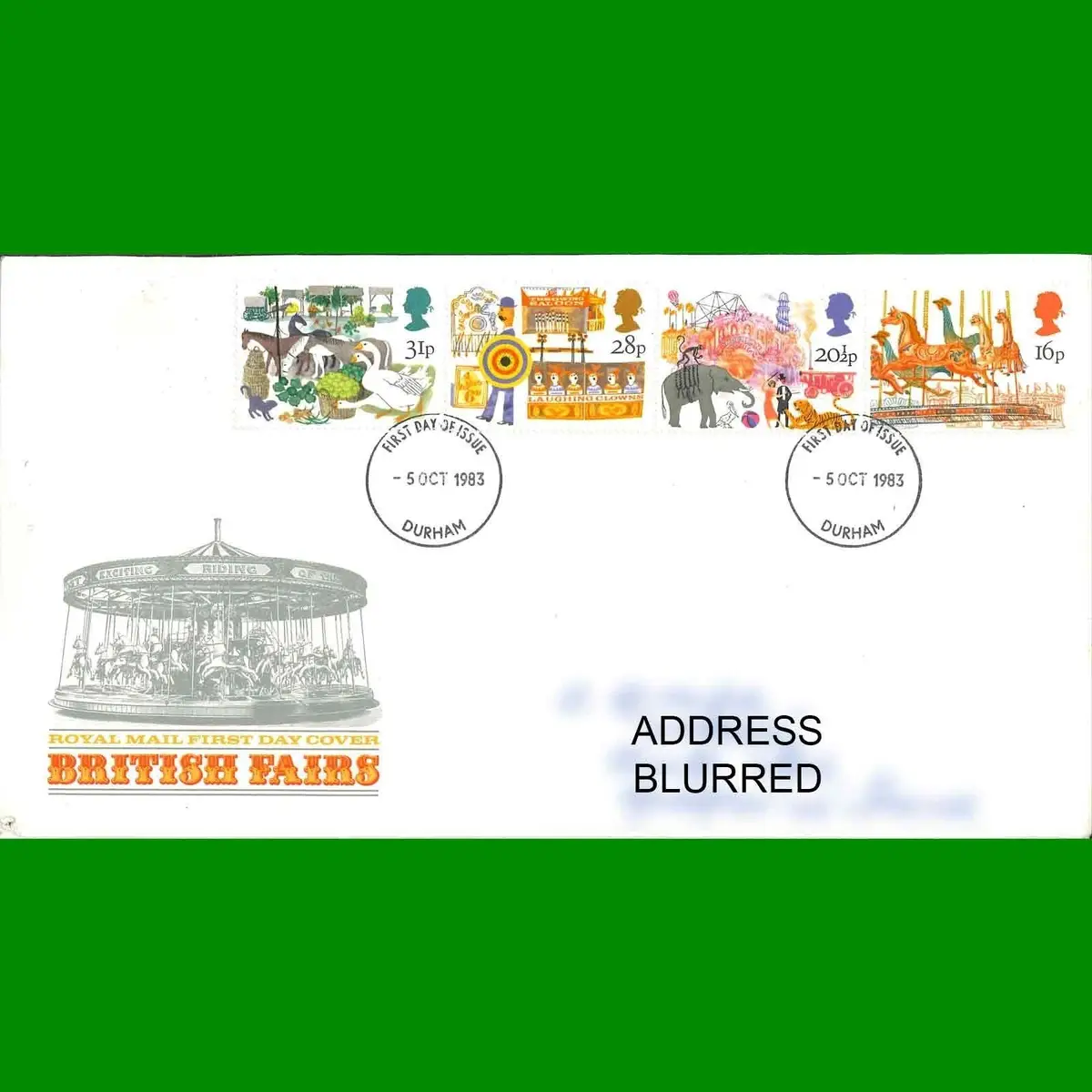FDC British Fairs Commemorative Stamps Royal Mail First Day Cover, 5.10.1983