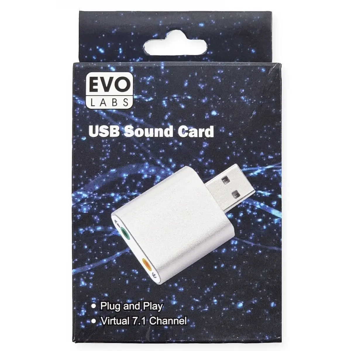 Evo Labs Plug & Play Virtual 7.1 Channel USB Sound Card Windows, Mac OS, Linux - image 3 | Free standard UK delivery included | Discount Quality Products