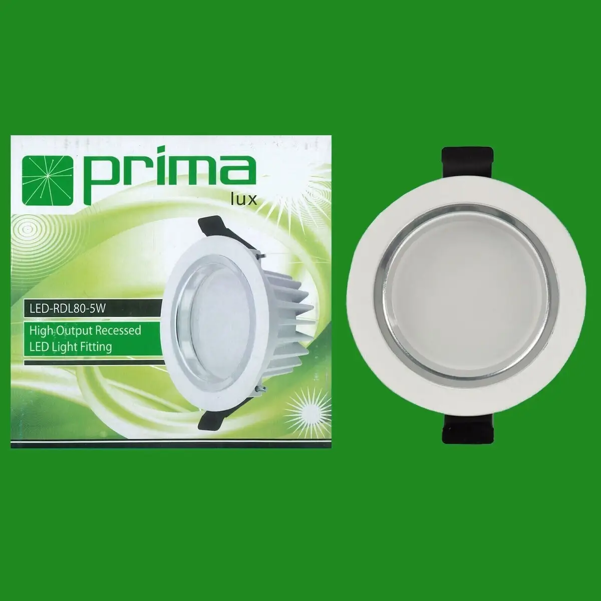 1x 5W Recessed Round LED Ceiling Spot Downlight Lamp Light Fitting 3000K 410lm