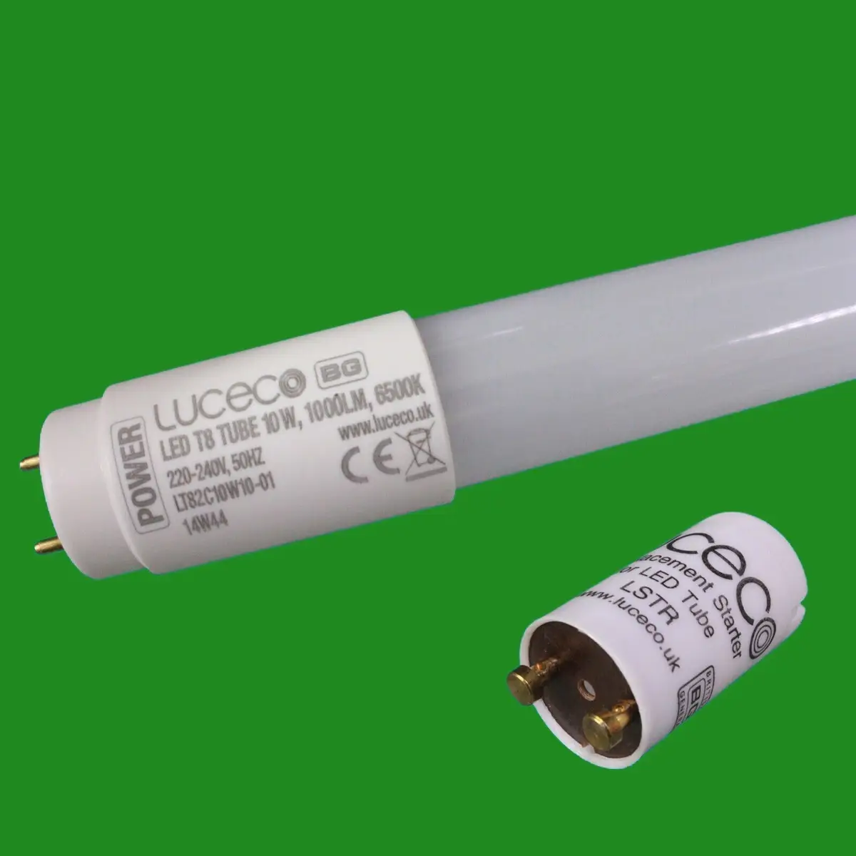 1x 600mm (2ft) 10W LED T8 G13 6500K Daylight Tube Strip Light Bulb &amp; Starter