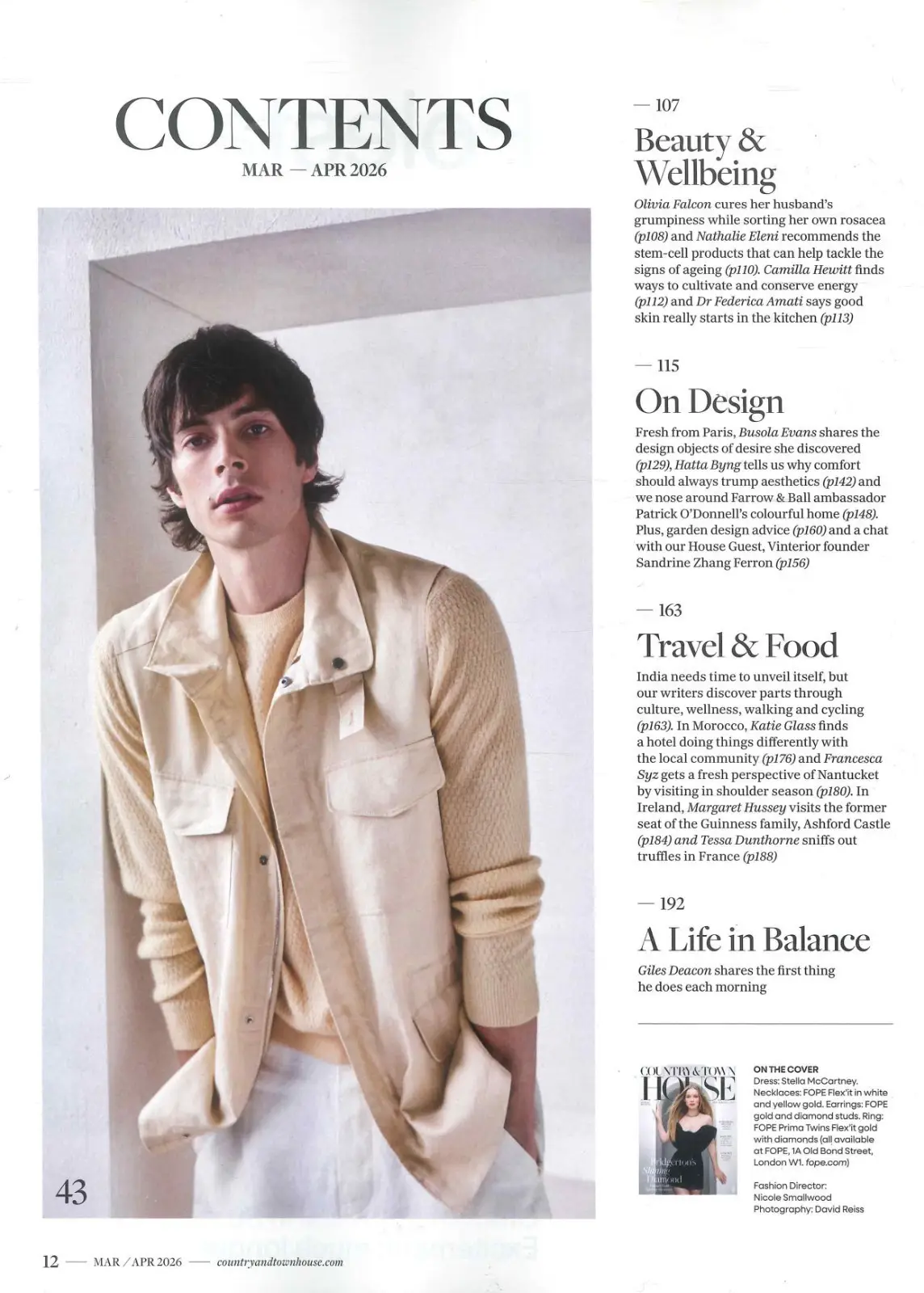 Country & Town House Magazine: Bridgerton's Hannah Dodd, Style, March/April 2026 - image 4 | Free standard UK delivery included | Discount Quality Products