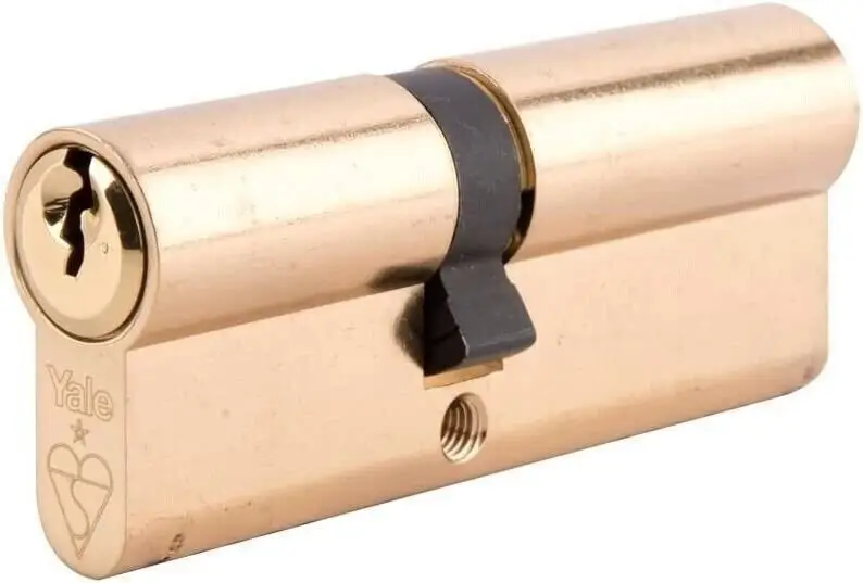 Yale P-ED3030-PB, 30/10/30 (70mm) Brass Euro Profile Double Cylinder Door Lock