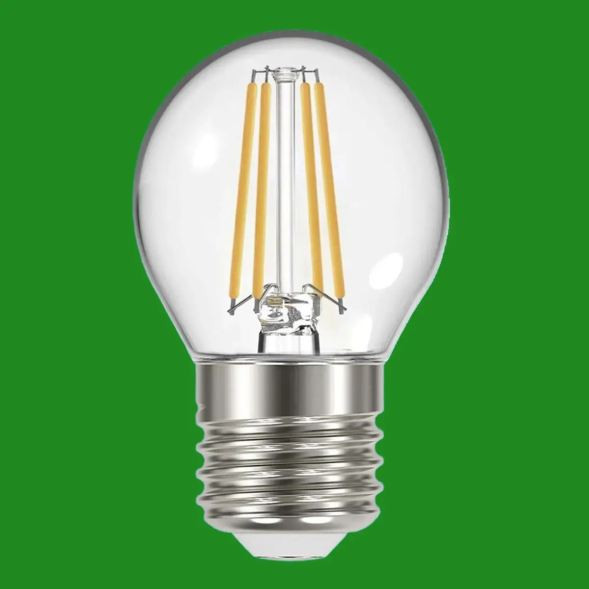 3x 4W (=35W) Clear LED Filament Golf ES E27 Edison Screw 2700K Light Bulb Lamp